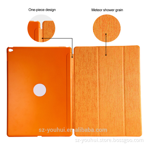 12 Colors Ultra Slim Three Fold Stand Magnetic PU Front Flip Cover PC Back Case for iPad Pro 12.9" for Apple Pro Tablet